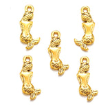30pcs 5 colors mermaid Charms For Necklace Bracelet Keychain pendant DIY Jewelry Making 20*9mm D782