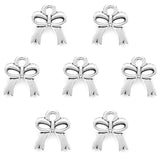 50pcs 6 colours Bow knot Charms for Bracelet Necklace Pendant Jewelry Making Handmade Crafts diy Supplies 9.5*11mm N1172