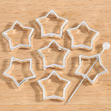 20pcs inside diameter 9mm star Frame Wrapped Bead Connect Spacers Through Hole Beading Cap DIY Bracelet for Jewelry Making R234