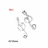 Zinc alloy 10-30pcs Multiple styles Antique Silver plated musical instrument Charms for bracelet necklace DIY jewelry Pendant