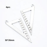 4-25pcs New Product Antique silver color learning tools Charms Pendant Jewelry Metal Alloy Jewelry Marking  U054