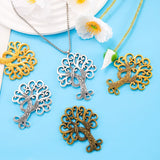 5 pcs Antique Porous Tree of Life Charms for Keychain clothing Pendants DIY Jewelry Making Accessories Findings 74*57mm Q277