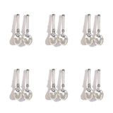 50pcs 6 Colors Mini tableware Spoon fork Dining knife Charms DIY Clothing luggage accessories Jewelry Making 21*3mm J511