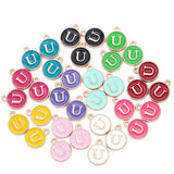 YuenZ  A-Z KC gold color letter DIY accessories enamel alphabet charms alloy small pendant for bracelet 15*13mm W85