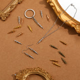 20pcs 5 Colors Doctor Nurse Syringe Charms for Key Buckle Pendants Antique Jewelry Making DIY Handmade Craft 5x24mm J499