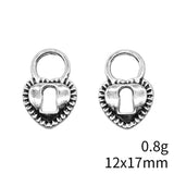 10pcs 12x17mm 2 Colors Antique Bronze Color Antique Silver Color Love Lock Charms For DIY Jewelry Making