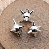 5pcs 18x15x13mm 5 Colors Meteor Hammer Pendant, Nail Ball Charms For DIY Jewelry Making