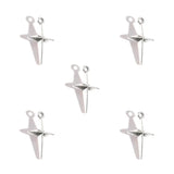 50Pcs Alloy Four-Pointed Star Charms for Jewelry Making DIY Necklaces Bracelets Earrings Keychains and Other Accessories L352
