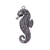 2pcs 64x29mm 2 Colors Antique Silver Color Antique Gold Color Hippocampal Charms For DIY Jewelry Making