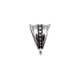 20pcs 16x11x7mm Antique Silver Color Inverted Triangle Hanging Tee Bails Beads Charms For DIY Jewelry Making Findings