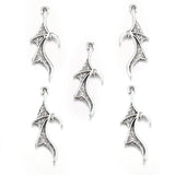 20pcs 6 colors bat Wings Charms for Earrings necklaces keychains DIY Jewelry accessories Handmade Making Craft 12*31mm D454