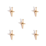 50Pcs Alloy Four-Pointed Star Charms for Jewelry Making DIY Necklaces Bracelets Earrings Keychains and Other Accessories L352