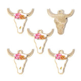 10PCS Alloy Drip-Style Bull's Head Pendants: DIY Necklace Earrings Jewelry Accessories Keychains Bag Charms for Jewelry Making