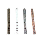 10pcs 63x6mm 4 Colors Hammer Pattern Long Wind Chime Charms Accessories