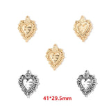 5pcs 2 colour Heart shaped Cross Charms Halloween Charms DIY Handmade Necklace Bracelet Earrings Jewelry Accessories W273