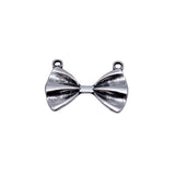 20pcs 21x15mm 2 Colors Antique Bronze Color Antique Silver Color Bow Tie Charms For DIY Jewelry Making