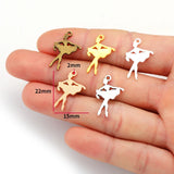 20pcs 5 colors Dancing girl Charms For Necklace Bracelet Keychain pendant DIY Jewelry Making 22*15mm I135