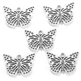 10pcs 6 Colors butterfly Charms For Bracelets Necklace Pendant DIY Handmade Jewelry Making accessories 20*29mm D2142