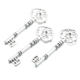 3 pcs 5 colors key Charms Pendants For Necklace Bracelet Jewelry Making DIY Handmade 80*28mm O204