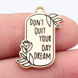 10pcs 25x19mm/24x13mm Kc Gold Color Statement Charms For DIY Jewelry Making