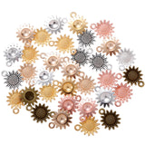 30Pcs 18*15mm 6 colors sunflower Charms for earring necklace Pendant DIY Jewelry Making Q151