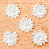 10pcs 7 Color Sunflower Charm for Bracelet Necklace earring Pendant  DIY Handmade Jewelry Accessories 21*20mm Q1164