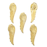 10pcs wing Charms Antique Silver color Metal Pendant Fit Bracelets Necklace Jewelry Making DIY Accessories 51*17mm D402