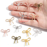 10-Piece Alloy Bow Tie Charms 23.5*20.5mm Necklace Bracelet Accessories DIY Jewelry Making Keychain Bag Charms N184