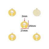 10pcs Colorful Drip-Style Alloy Pendants for Father's Day & Mother's Day DIY Keychain & Bracelet Jewelry Accessories W578