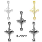 5Pcs 14 styles 3 Colors Star Wishing Meteor Charms For Earrings necklaces Pendants DIY Jewelry Making accessories W299