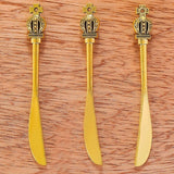 5pcs 5 Colors tableware Spoon fork Dining knife Charms DIY Jewelry Findings Pendants For Necklace Jewelry Making 60*7mm J491
