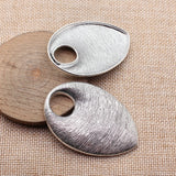 2pcs 62x42mm 2 Colors Antique Silver Color Kc Gold Color Large Inverted Water Drop Pendant For DIY Jewelry Making