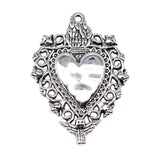 5pcs 41x29mm 2 Colors Antique Silver Color Antique Gold Color Gothic Skull Heart Charms For DIY Jewelry Making