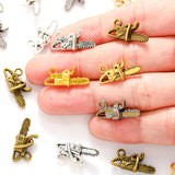 10pcs 5 colors alloy chainsaw Charm For Necklace Bracelet necklace Pendant DIY Jewelry Crafts Making Accessories 20*10mm J479