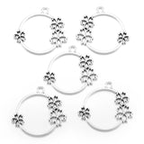 10pcs 6 Color Flower garland Charms Alloy For earring Pendants DIY Handmade Jewelry Accessories Making 33*36mm B203