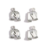 20pcs Antique Silver color gloves Charms Pendants for Necklace DIY Jewelry Making Finding Accessories 18*13mm N120