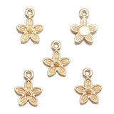 50pcs 6 Color cute small flower Charm for Bracelet Necklace earring Pendant  DIY Handmade Jewelry Accessories 10.5*13mm Q1163