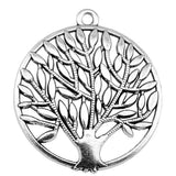 4pcs 42x37mm 2 Colors Antique Bronze Color Antique Silver Color Tree Charms For DIY Jewelry Making