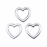 40Pcs/Lot 10x9mm Antique Silver Color Hollow Heart Charms Pendant For Jewelry Making DIY Jewelry Findings