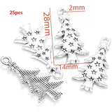10-30pcs Christmas style charm snowman Santa Claus Gift box for Earring necklace Pendants DIY Handmade Craft Jewelry Making