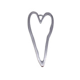 2pcs 84x37mm 5 Colors Hollow Heart Charms For DIY Jewelry Making