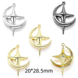 5Pcs 14 styles 3 Colors Star Wishing Meteor Charms For Earrings necklaces Pendants DIY Jewelry Making accessories W299