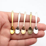 10pcs 54x11mm 5 Colors Spoon Charms Table Spoon Charms For DIY Jewelry Making