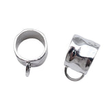 10pcs 24x17x14mm Silver Color Hammered Silk Scarf Buckle Accessories For DIY Jewelry Making Handmade Jewelry Findings