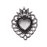 10pcs 29x21mm 2 Colors Antique Silver Color Antique Gold Color Gothic Heart Charms For DIY Jewelry Making