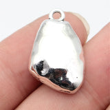 5pcs 35x32mm/41x20mm/26x17mm Antique Silver Color Baroque Style Hammered Pendant For DIY Jewelry Making