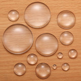 5-50pcs 6-40mm rotundity Glass Cabochon Cameo Transparent Clear Flat Back Crystal Cabochon For Jewelry Making Accessories V1011
