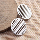 10pcs 25x25x1.1mm 3 Colors Multi-Hole Round Plate Accessories