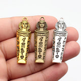 3pcs 49x15mm 3 Colors Antique Bronze Color Antique Silver Color Antique Gold Color Egyptian Pharaoh Charms