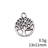 20pcs 13x11mm 2 Colors Antique Silver Color Antique Gold Color Tree Charms For DIY Jewelry Making